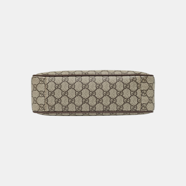 Ophidia Small Monogram Coated Canvas Beige