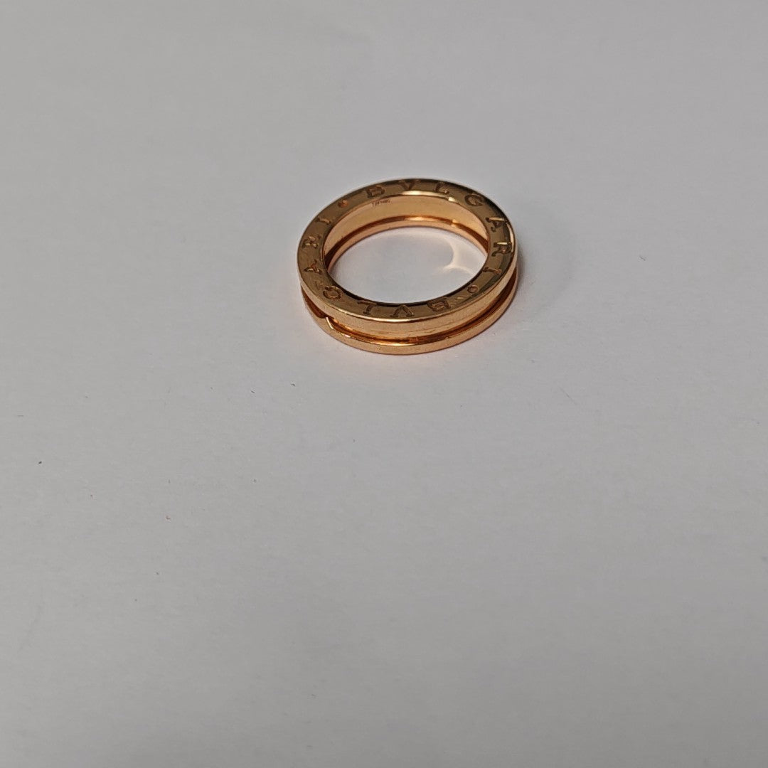 B.ZERO1 18k Rose Gold Ring EU 53