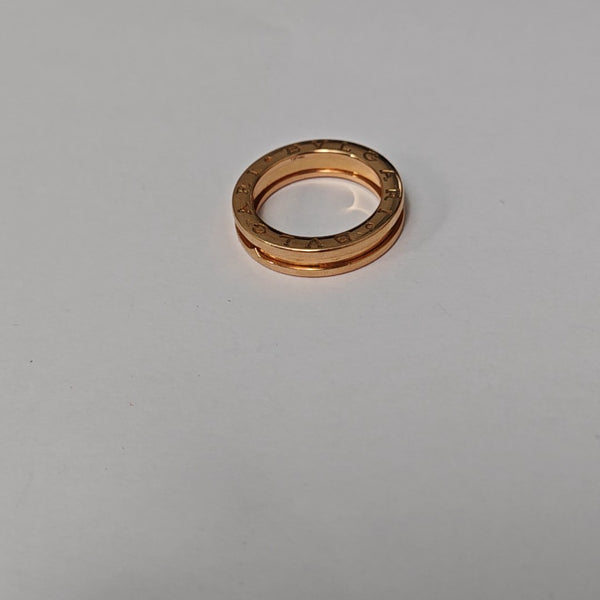 B.ZERO1 18k Rose Gold Ring EU 53