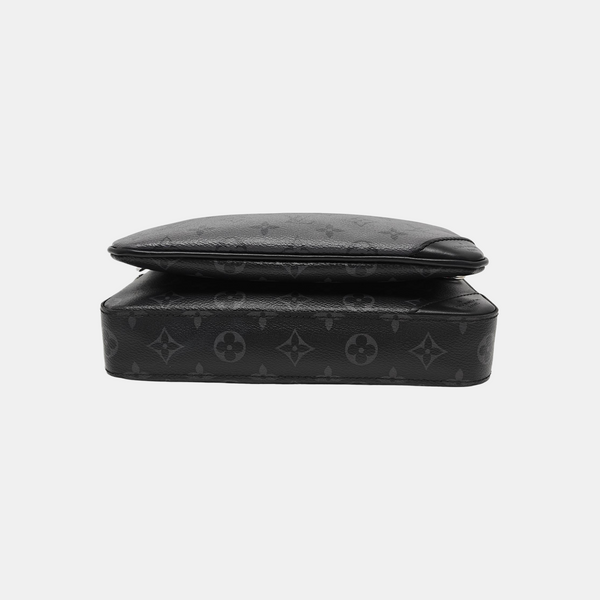 TRIO Monogram Coated Canvas Gray