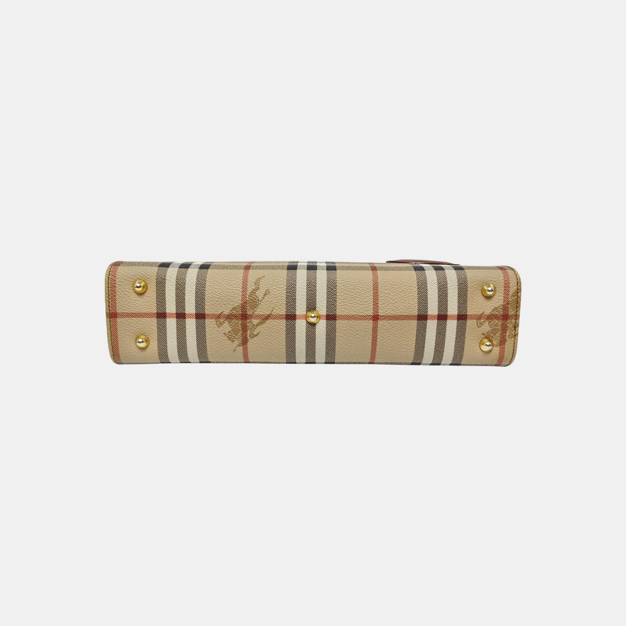 Coated Canvas Tote Bag Beige