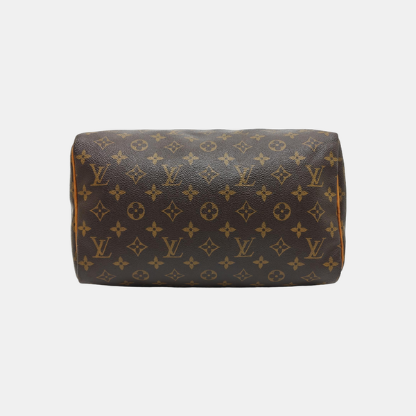SPEEDY 30 Monogram Coated Canvas Brown