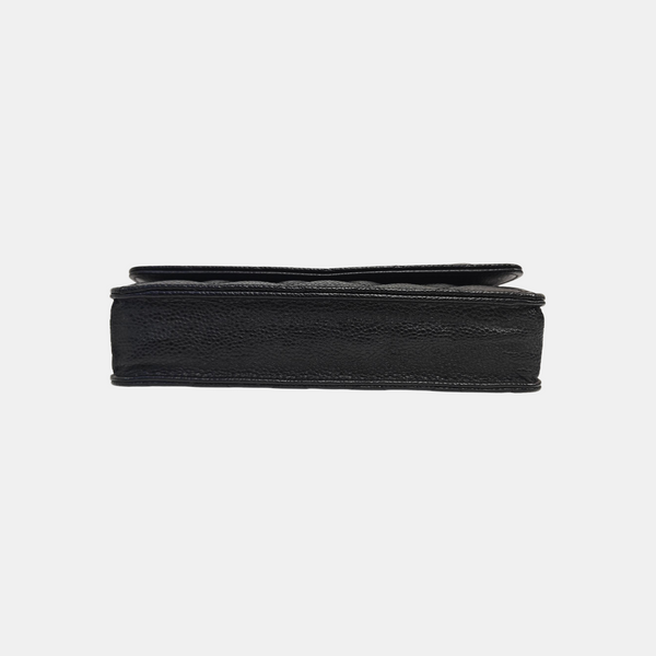 WOC Quilted Grained Calfskin Black