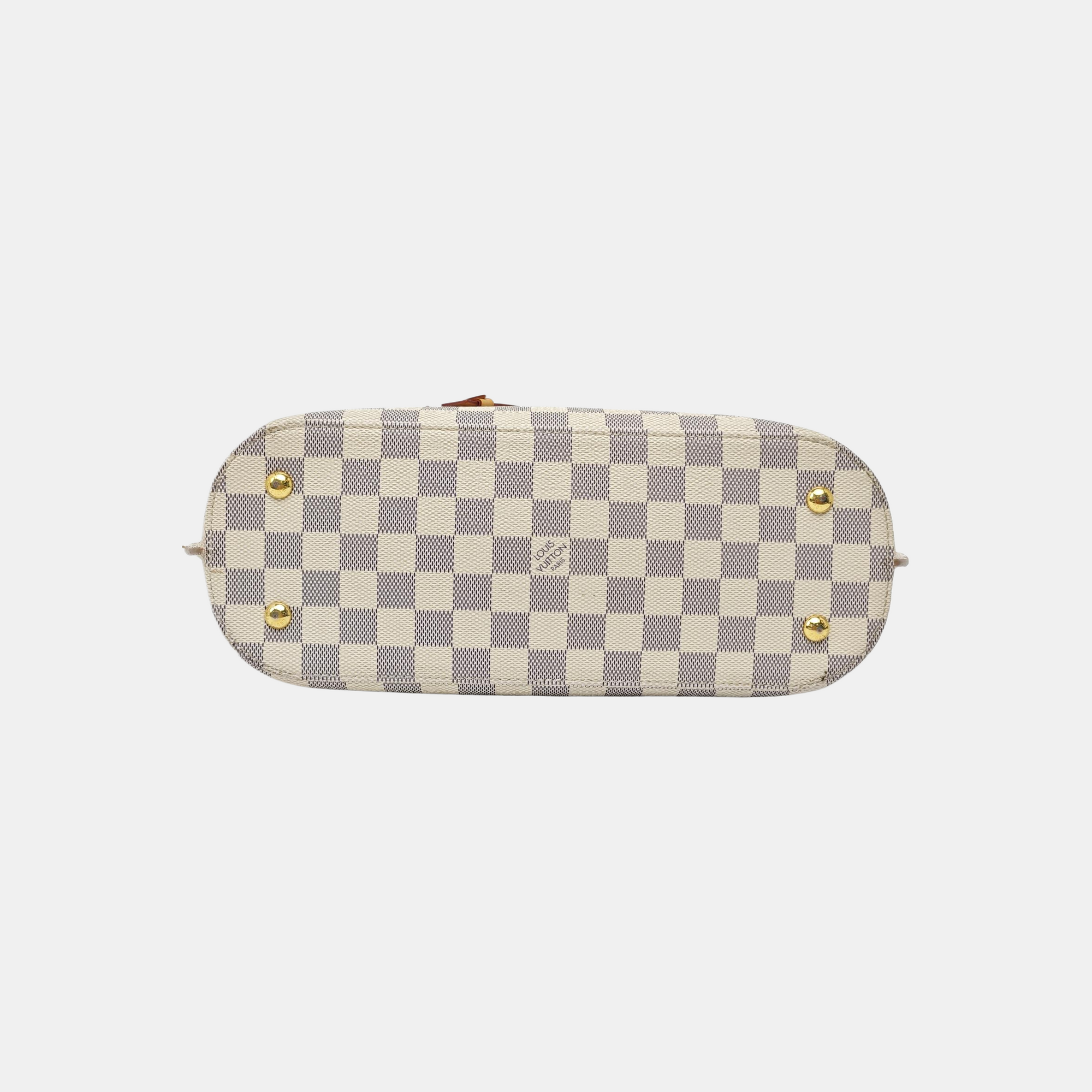 GIROLATA GM Damier Azur Coated Canvas White