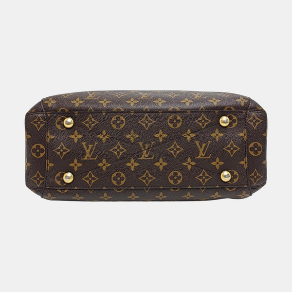 MONTAIGNE GM Monogram Coated Canvas Brown
