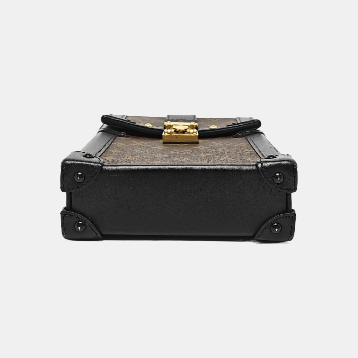 TRUNK Monogram Coated Canvas Brown