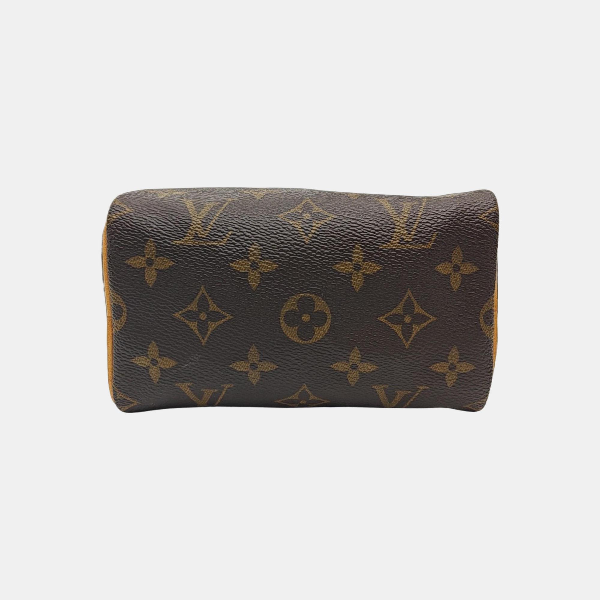 SPEEDY Nano Monogram Coated Canvas Brown