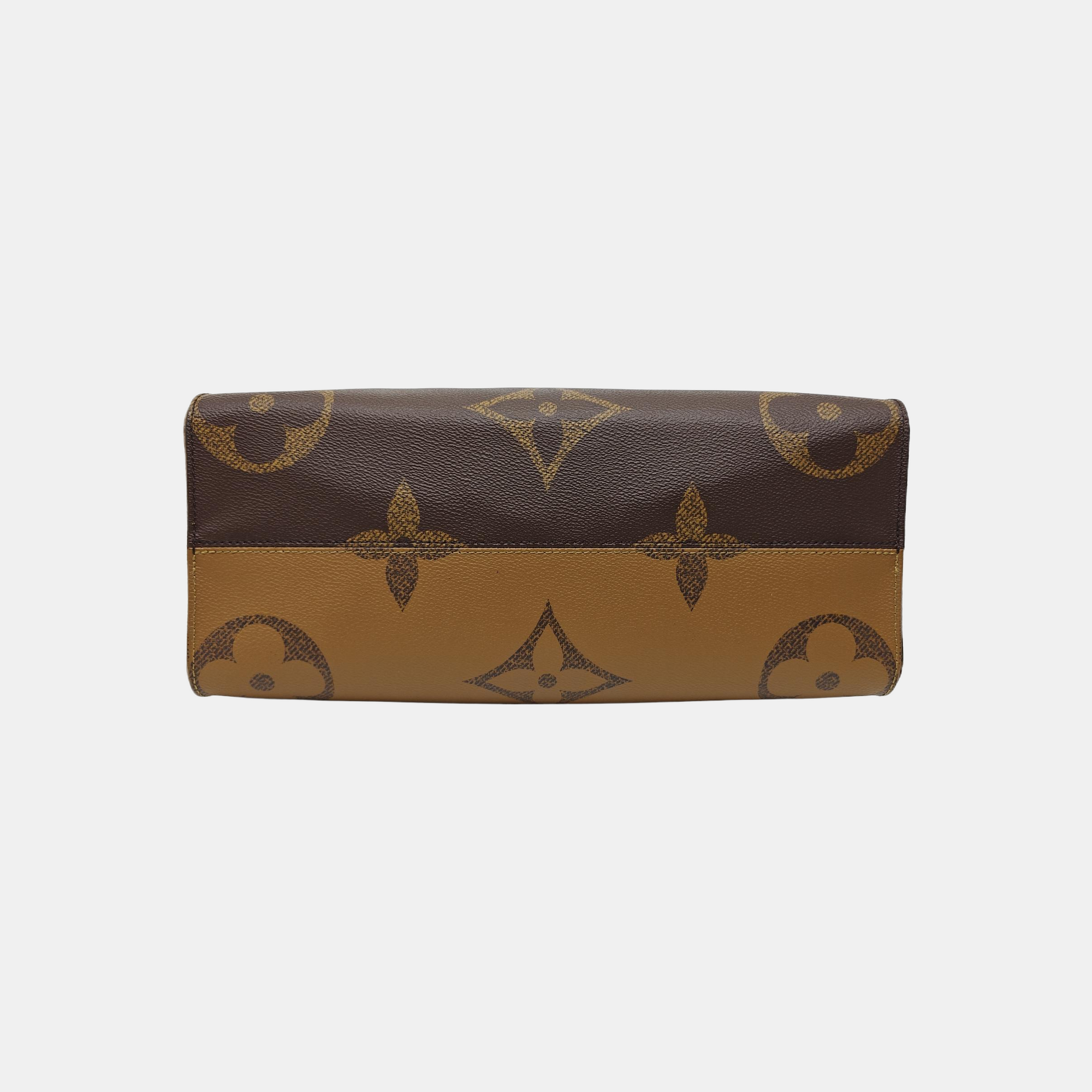 ONTHEGO MM Monogram Coated Canvas Brown