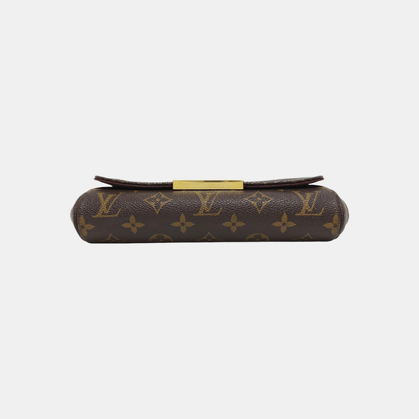 FAVORITE PM Monogram Coated Canvas Brown