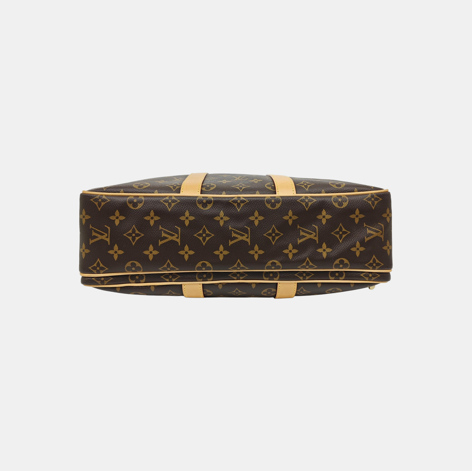 Monogram Coated Canvas Shoulder Bag Brown