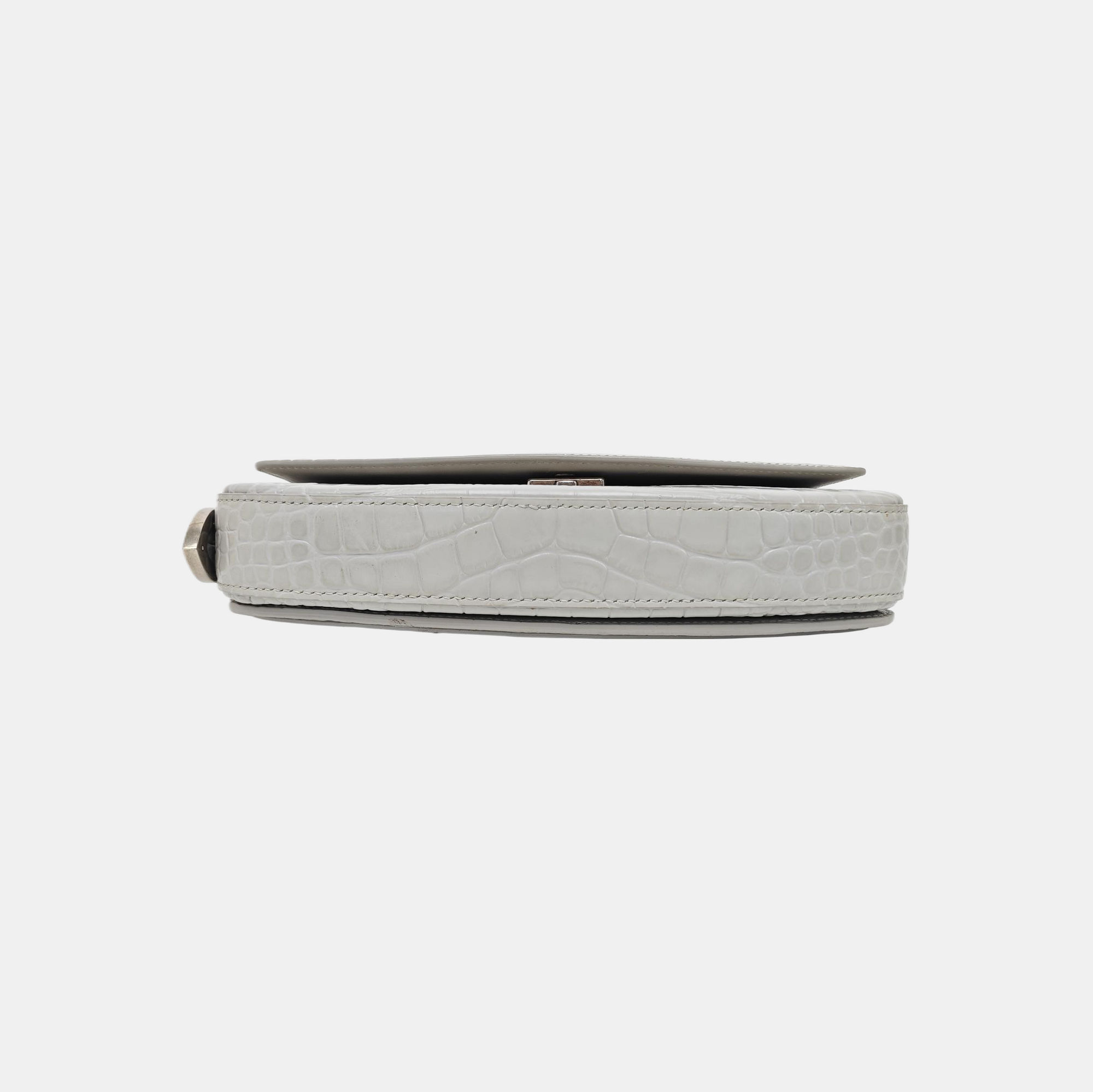 Calfskin Shoulder Bag Gray