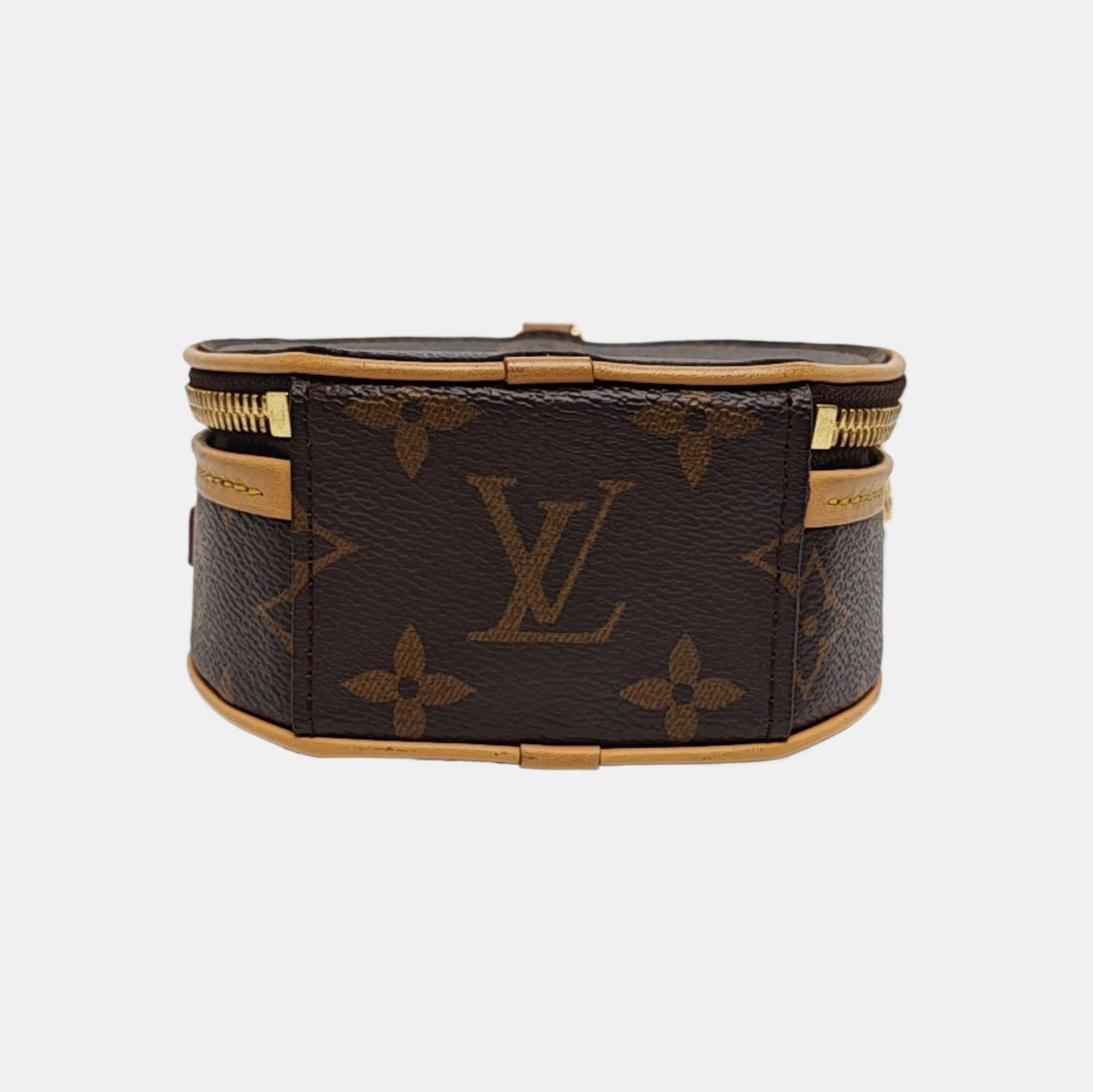BOITE CHAPEAU Mini Monogram Coated Canvas Brown