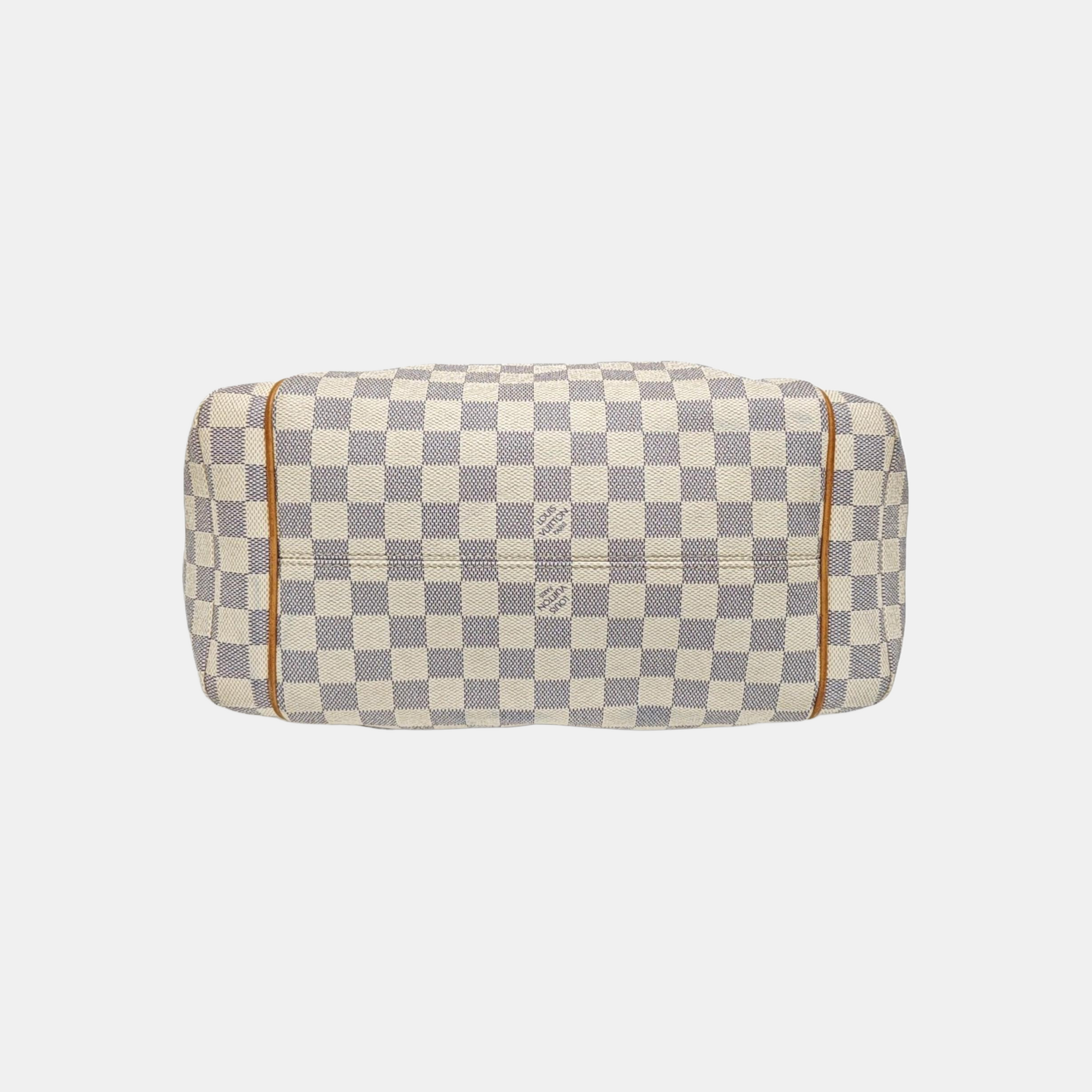 TOTALLY MM Damier Azur Coated Canvas White