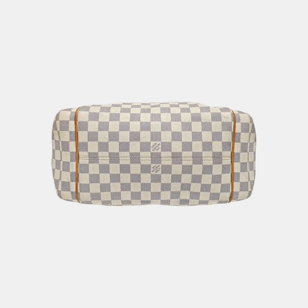 TOTALLY MM Damier Azur Coated Canvas White