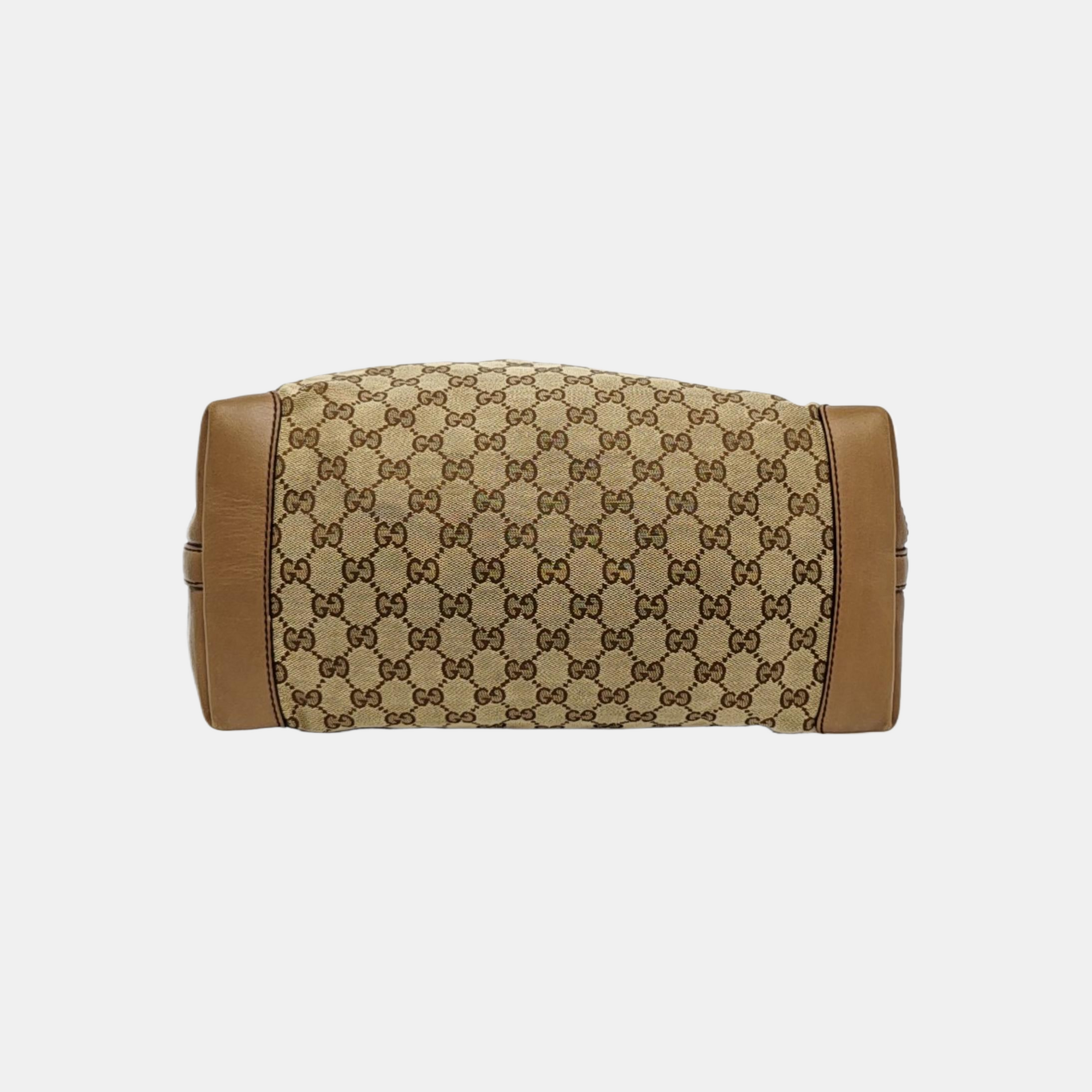 Monogram Canvas Tote Bag Medium Brown