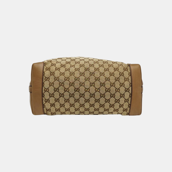 Monogram Canvas Tote Bag Medium Brown