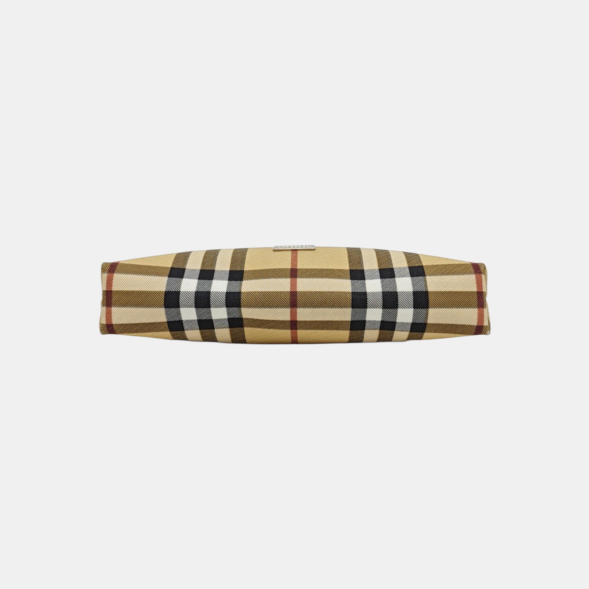 Coated Canvas Top Handle Bag Beige