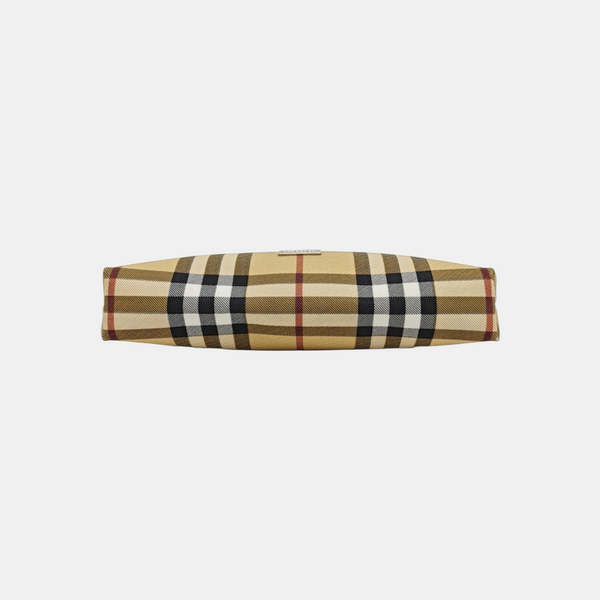Coated Canvas Top Handle Bag Beige