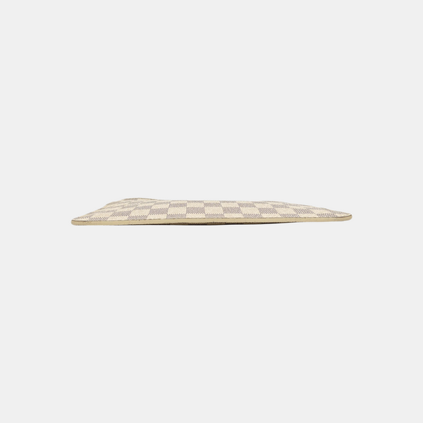 Damier Azur Coated Canvas Clutch White