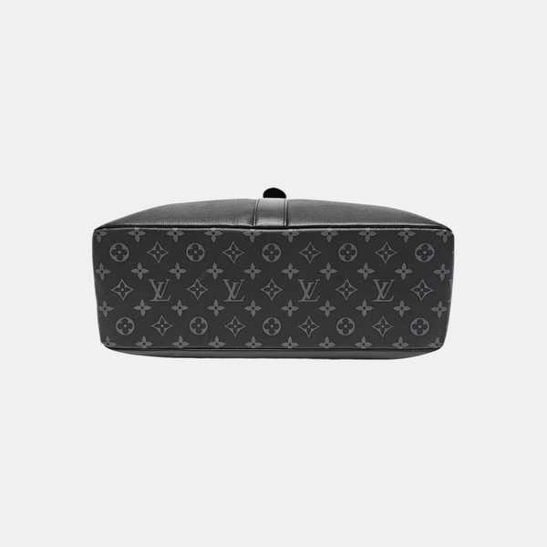 Monogram Coated Canvas Shoulder Bag Black