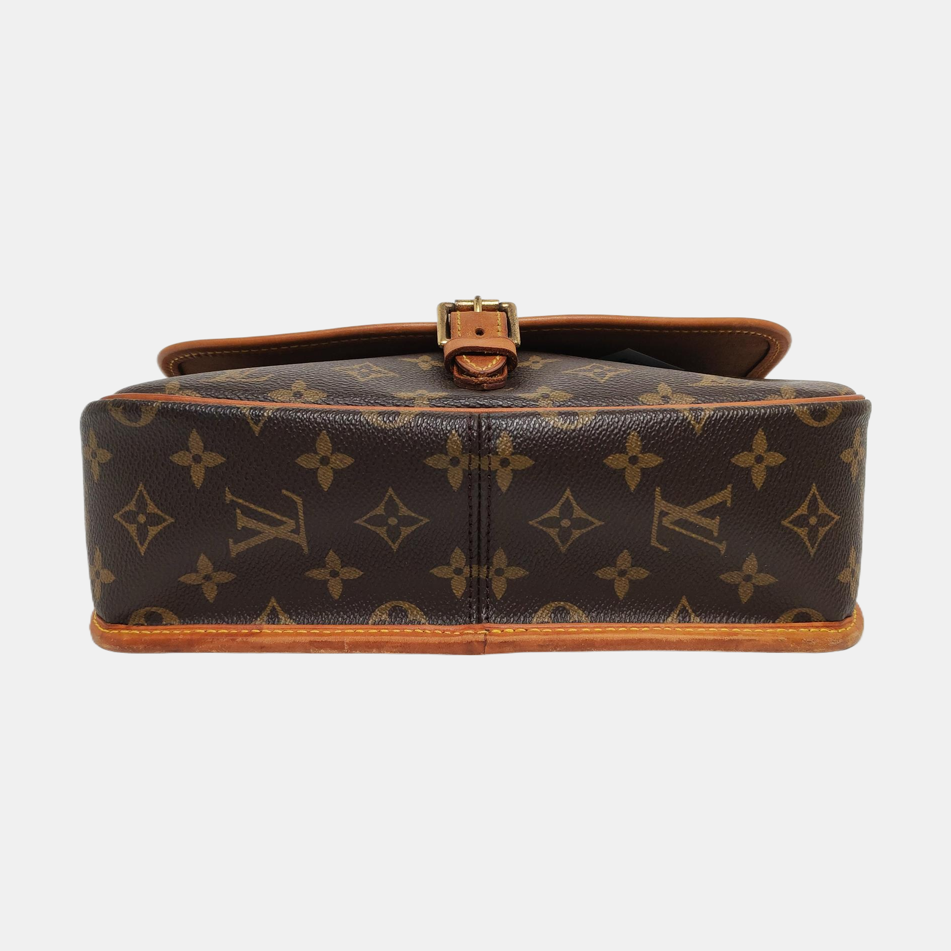 SOLOGNE PM Monogram Coated Canvas Brown