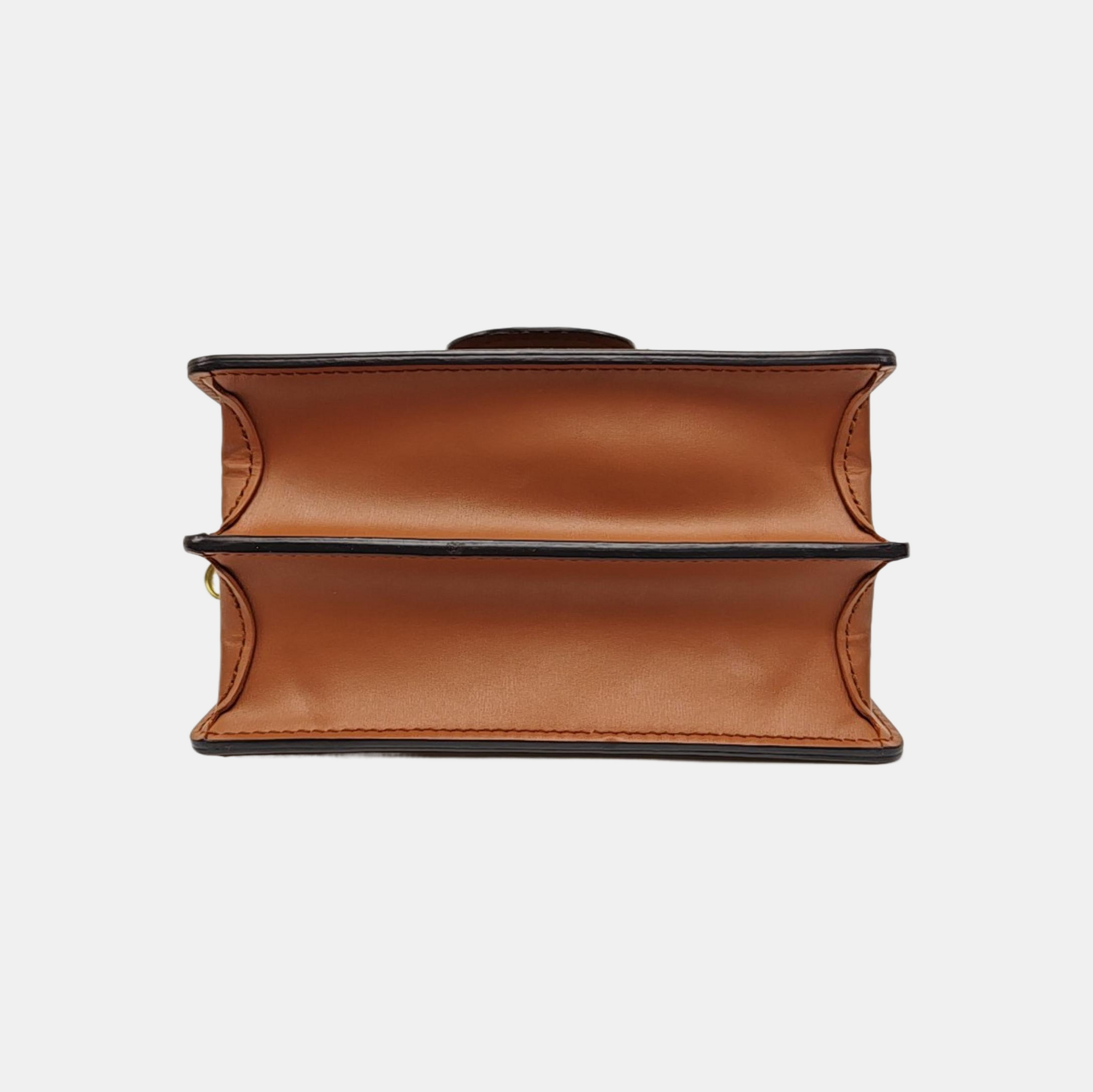 DAUPHINE Mini Monogram Coated Canvas Brown