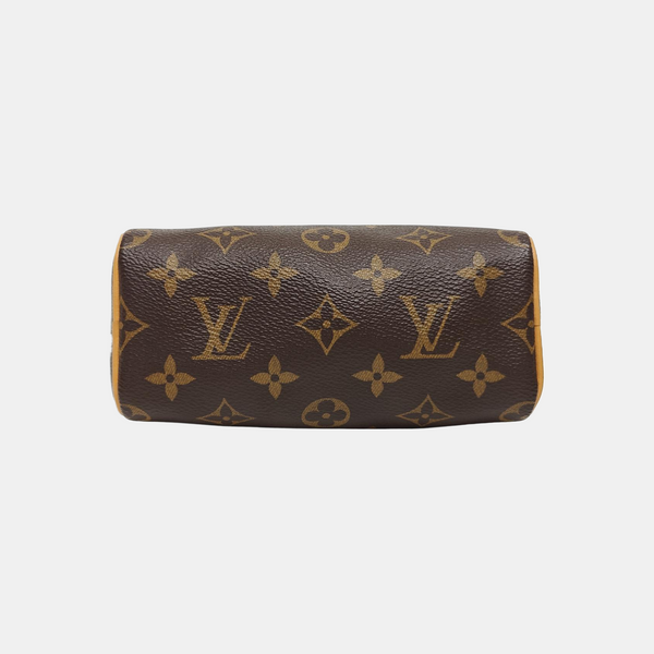 SPEEDY Nano Monogram Coated Canvas Brown