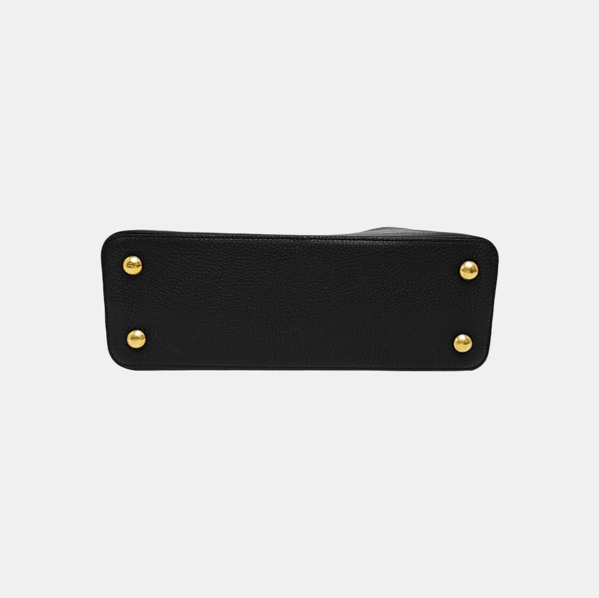 CAPUCINES MM Calfskin Black