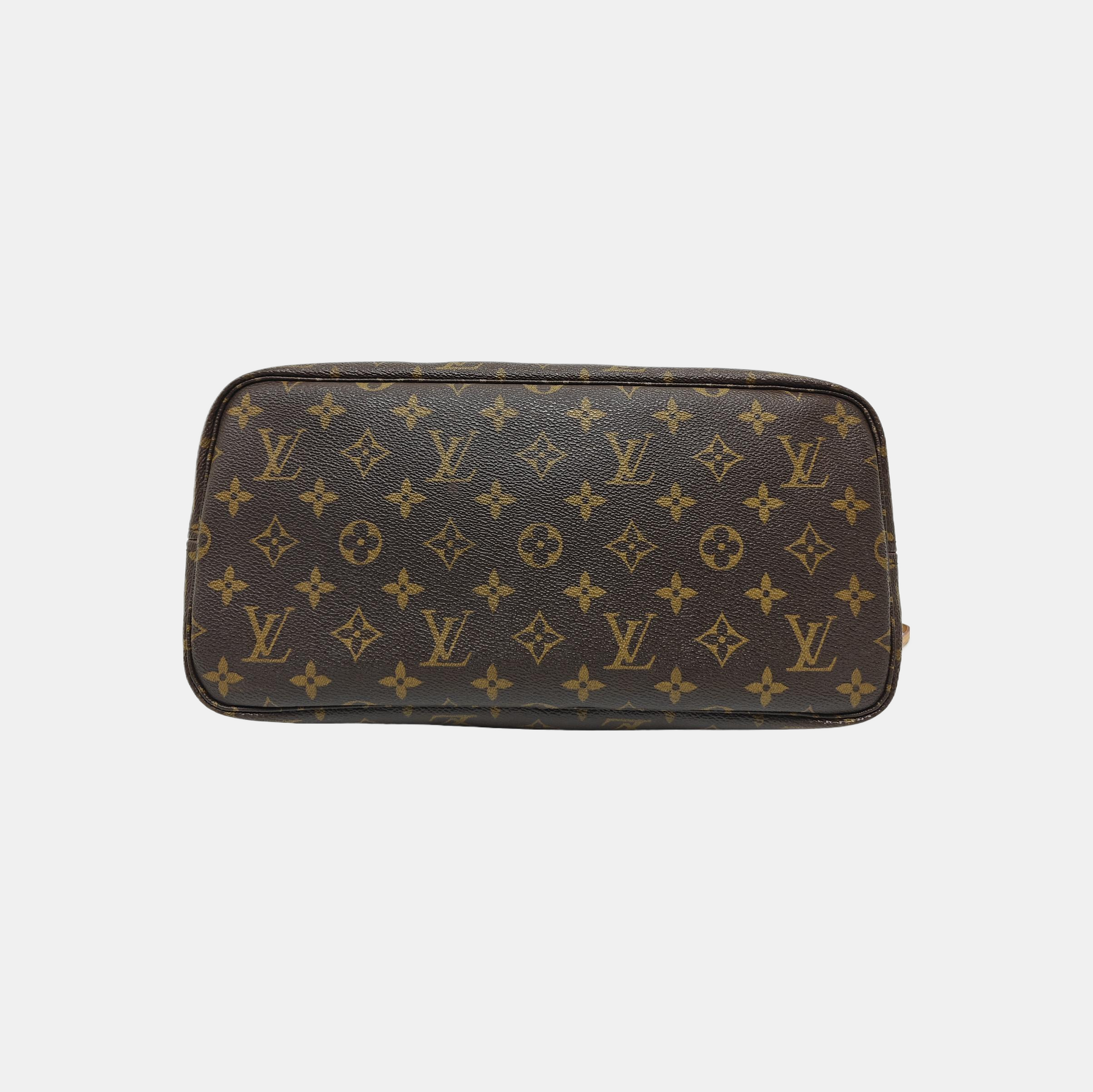 NEVERFULL MM Monogram Coated Canvas Brown