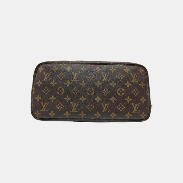 NEVERFULL MM Monogram Coated Canvas Brown