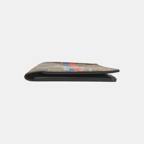 Damier Ebene Coated Canvas Wallet Brown