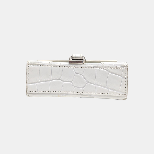 Hourglass Mini Calfskin White