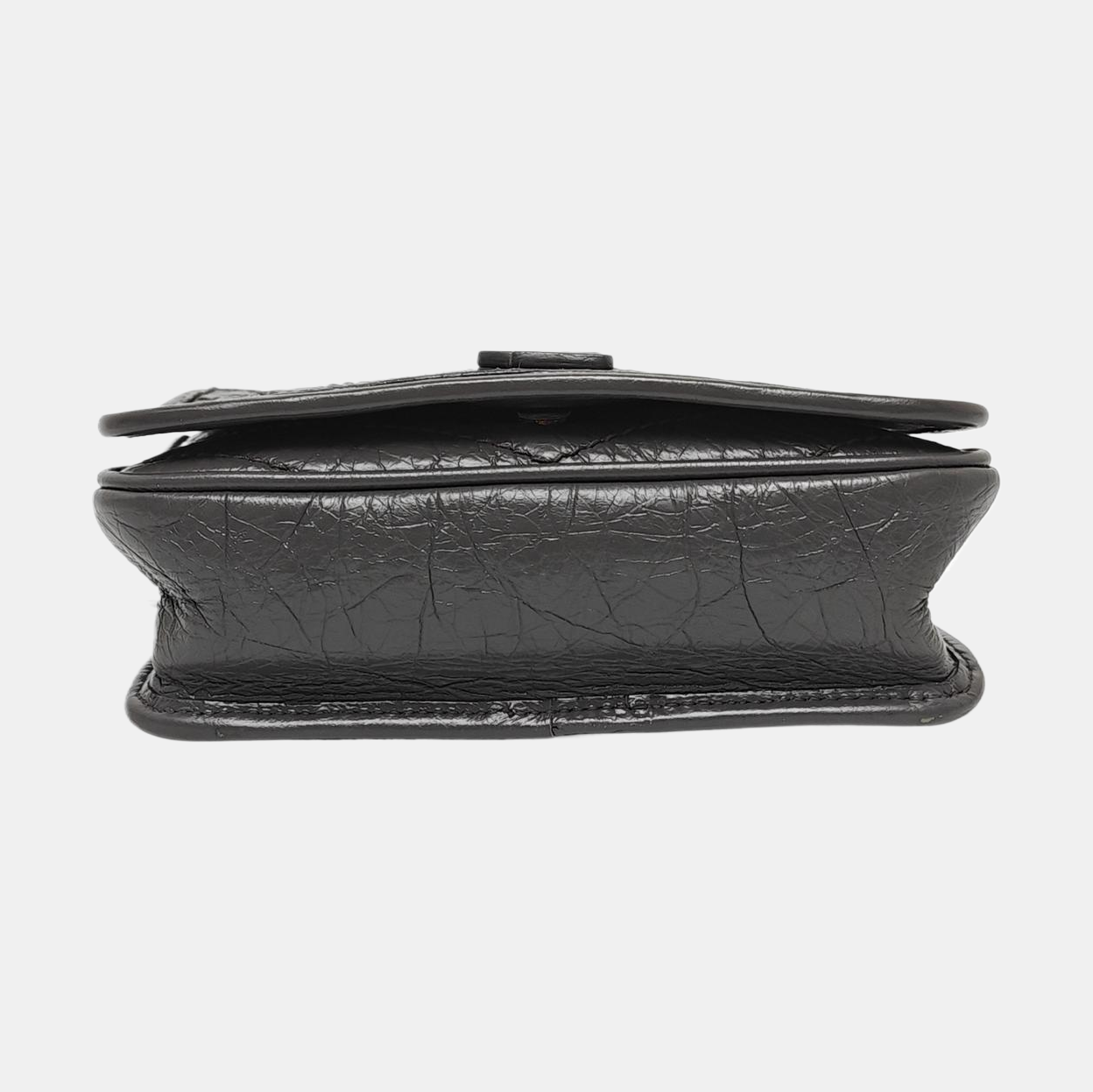 NIKI Mini Chevron Calfskin Gray