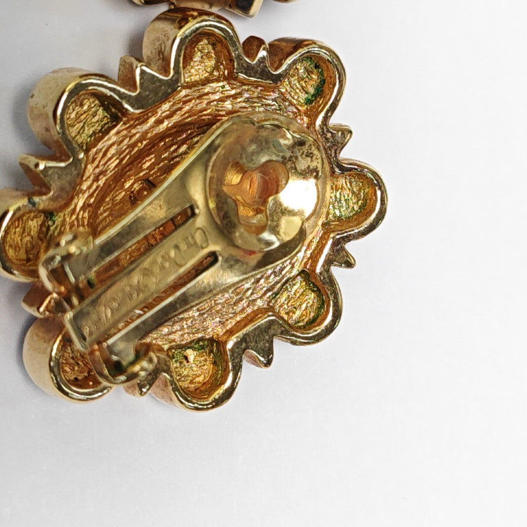 Metal Gold Clip On Earrings