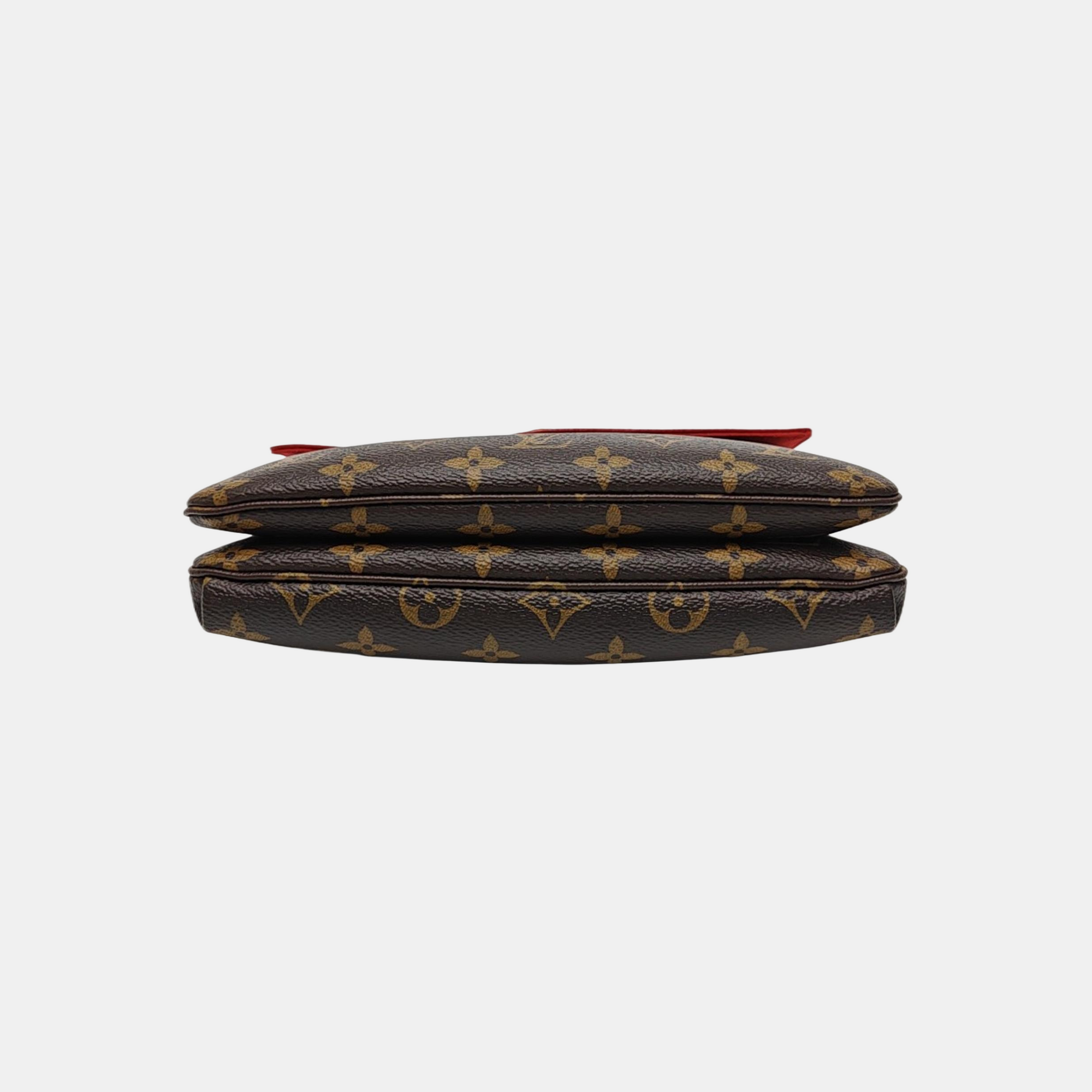 TWICE Monogram Coated Canvas Brown