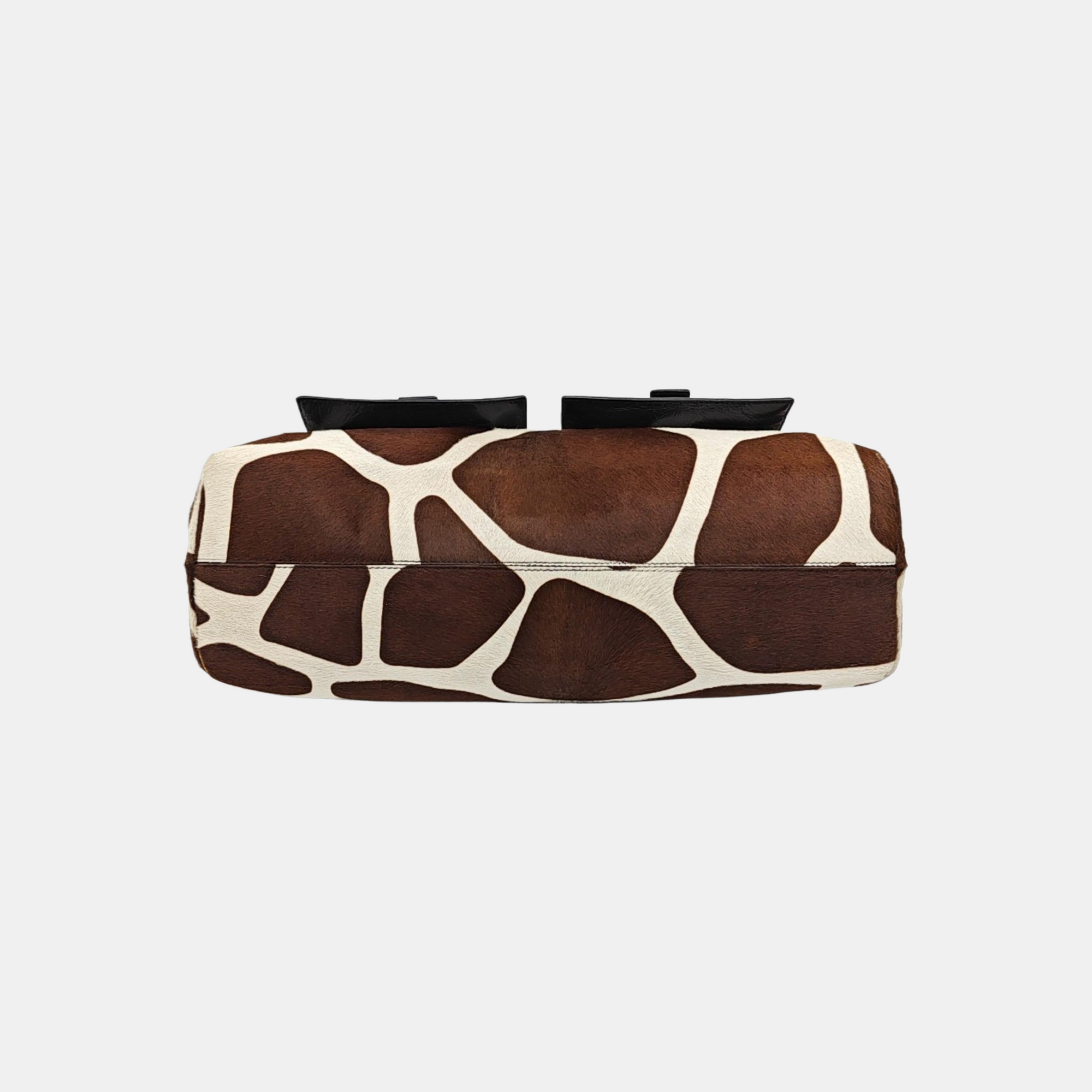 Horsehair Top Handle Bag Brown