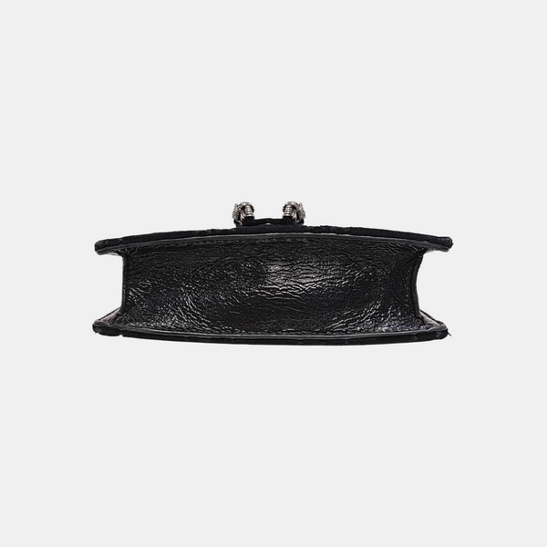 Dionysus Super Mini Monogram Suede Black