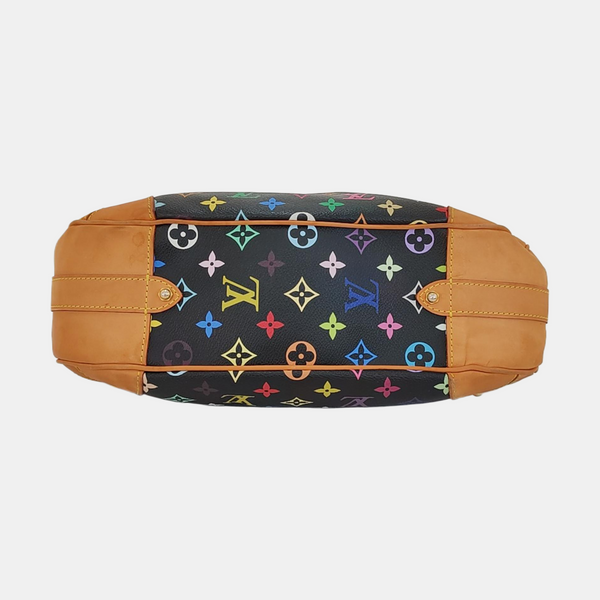 GRETA Monogram Coated Canvas Black