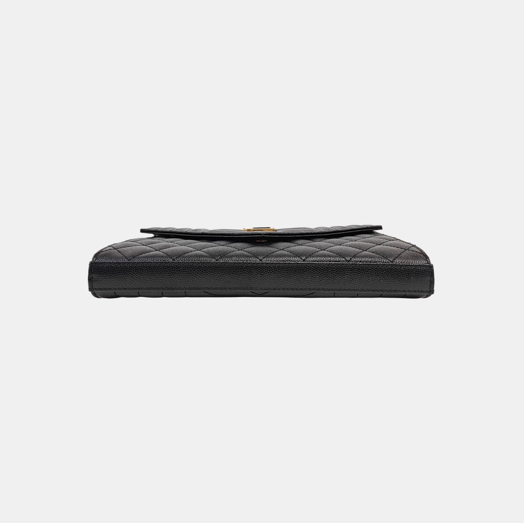 MONOGRAM Medium Chevron Calfskin Black