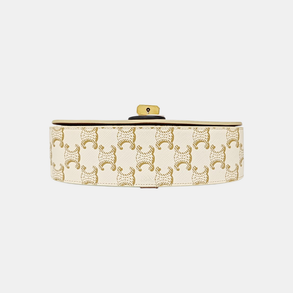 Coated Canvas Shoulder Bag White