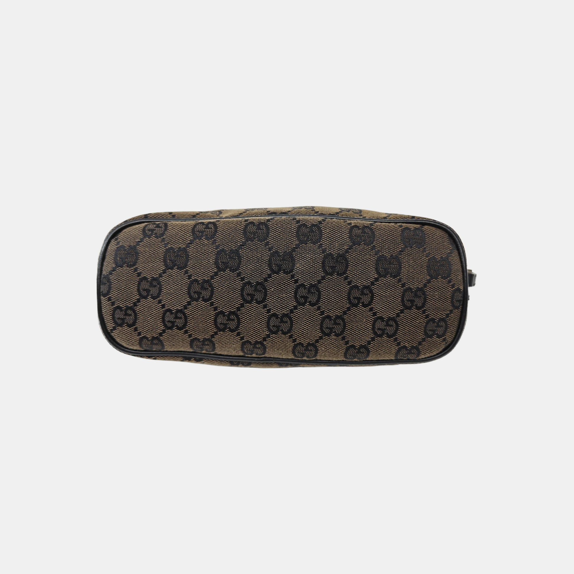 Monogram Canvas Top Handle Bag Brown