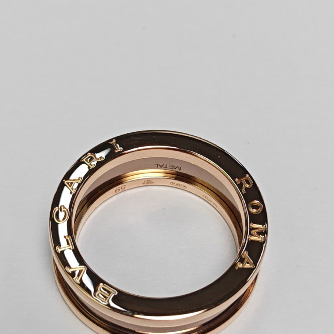 B.ZERO1 18k Rose Gold Ring EU 59