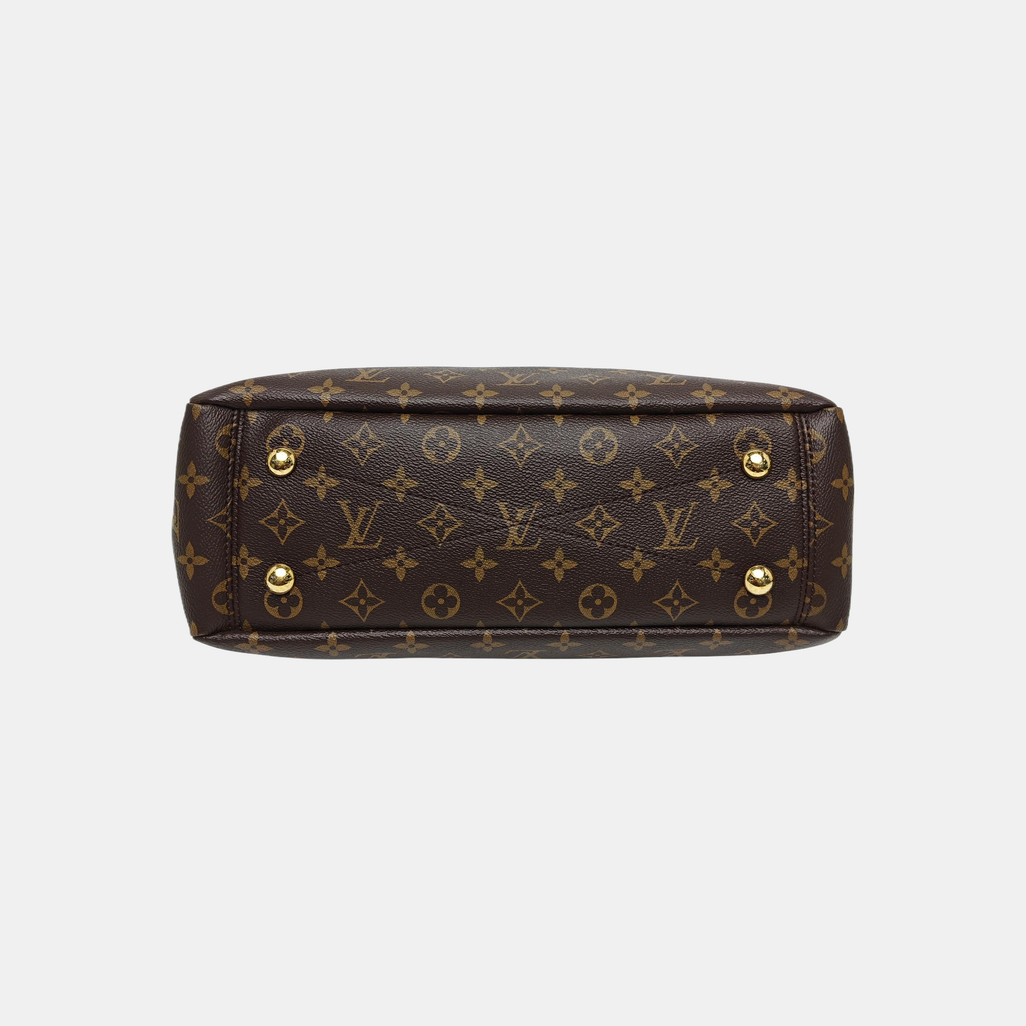 PALLAS MM Monogram Coated Canvas Brown