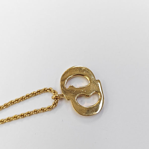 Petit CD Metal Gold Necklace