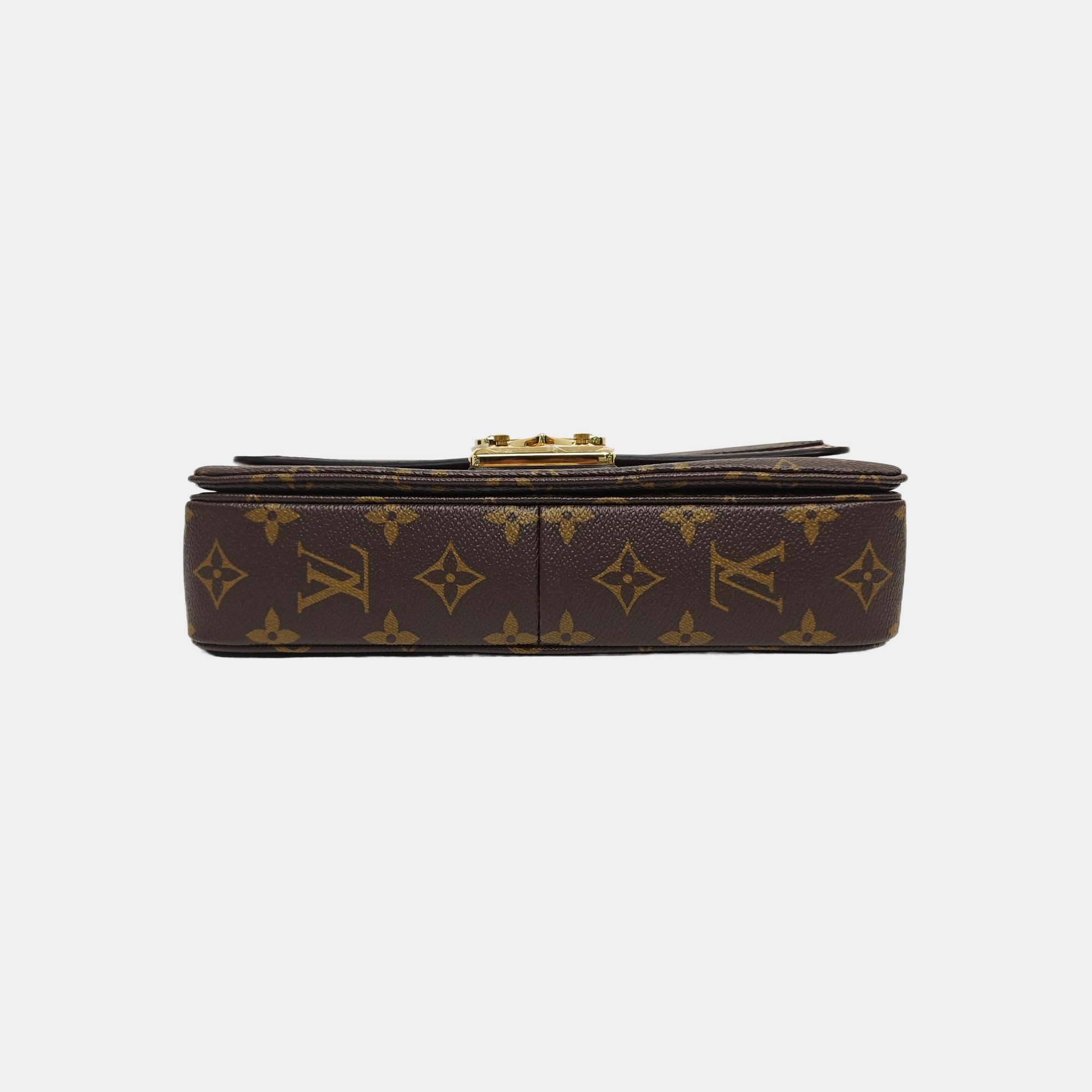 MARCEAU Monogram Coated Canvas Brown