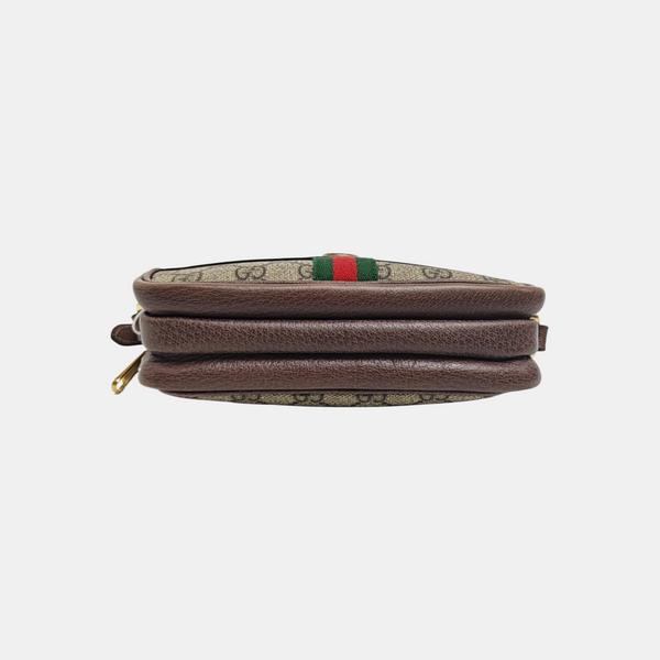 Ophidia Mini Monogram Coated Canvas Beige