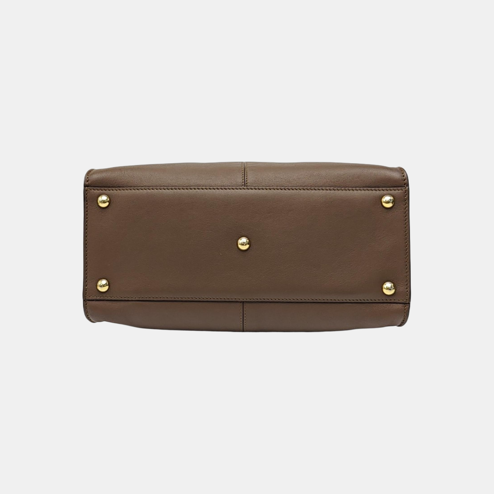 Peekaboo Medium Calfskin Brown