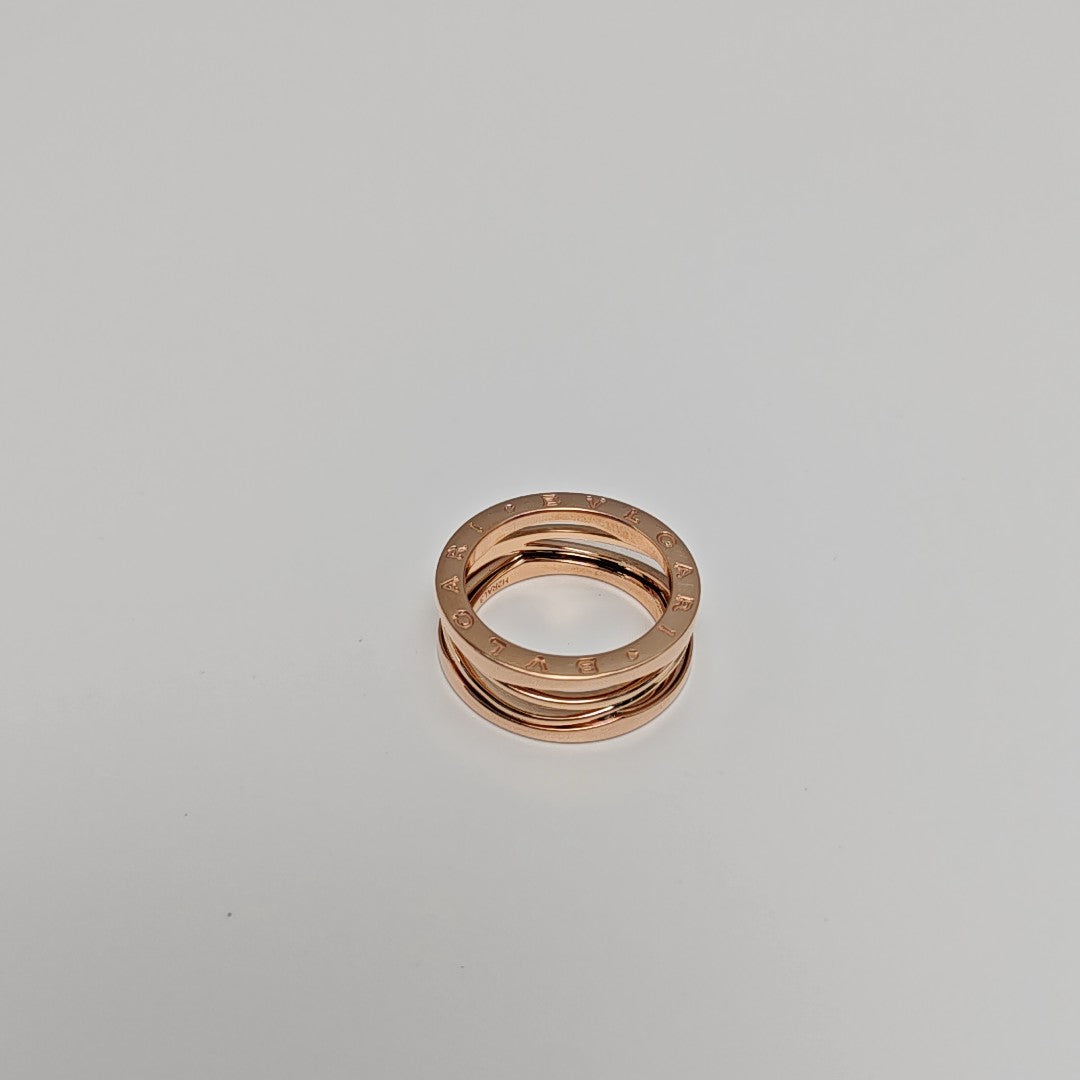 B.ZERO1 18k Rose Gold Ring EU 59