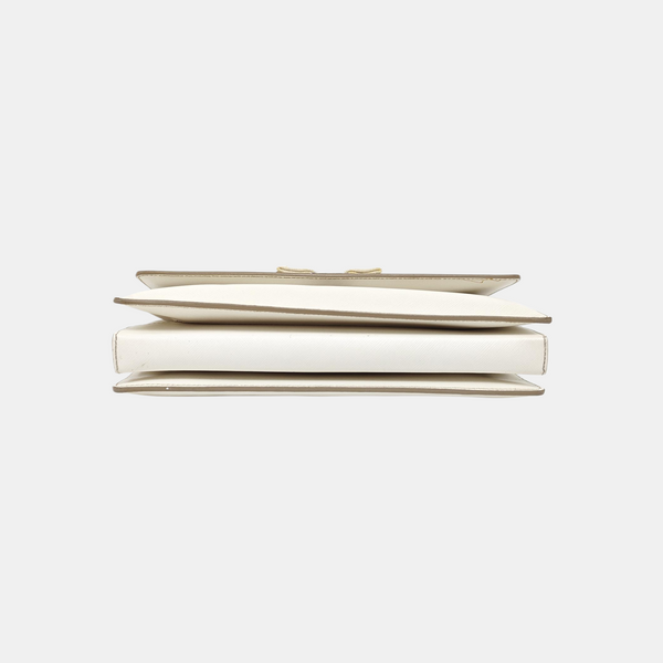 Calfskin Crossbody Bag White