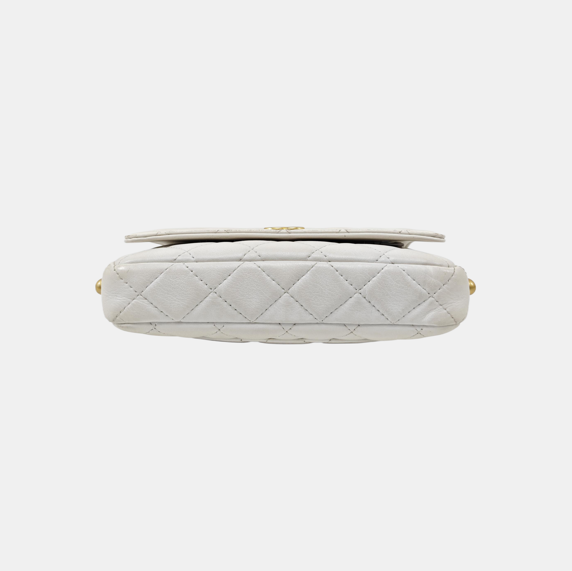WOC Quilted Calfskin White